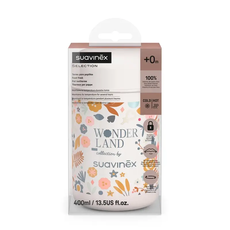 Suavinex Papillero Thermos 400 Ml, Wonderland Flowers - Image 3