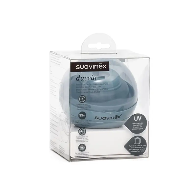 Suavinex Duccio Uv Pacifier Steriliser, Blue - Image 3