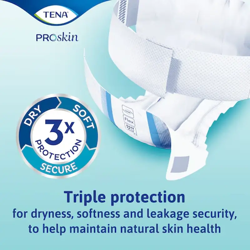 Tena Flex Proskin Plus Medium Night , 80 units - Image 4