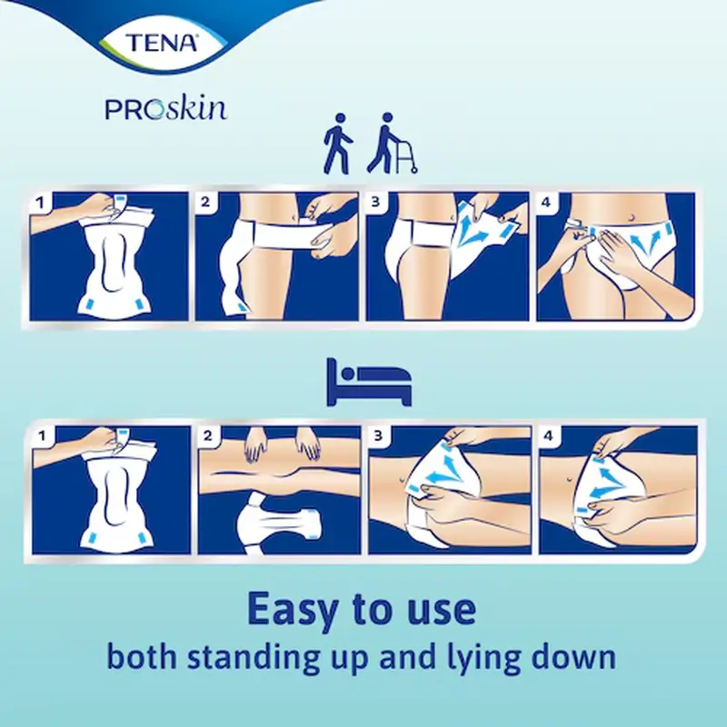 Tena Flex Proskin Plus Medium Night , 80 units - Image 8