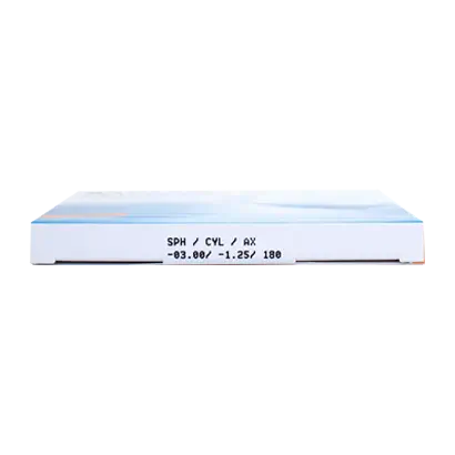 Ultra Monthly Toric Lenses , 3 units - +2.50, -1.75, 160, 8.6, 14.50 - Image 2