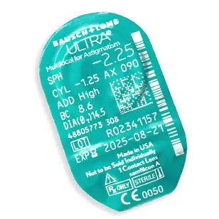 Ultra Multifocal Lenses For Astigmatism Monthly , 6 units - -3.50, -1.25, 20, 8.6, Low, 14.50 - Image 2