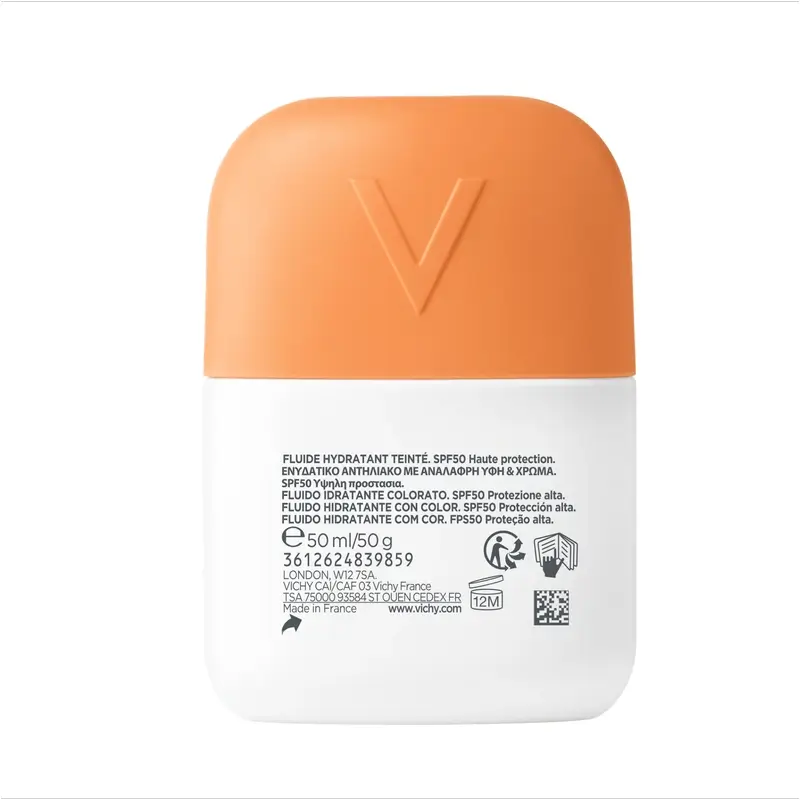 Vichy Solar Uv Aqua Hydrating Fluid Spf50 Light Tone, 50 ml - Image 2