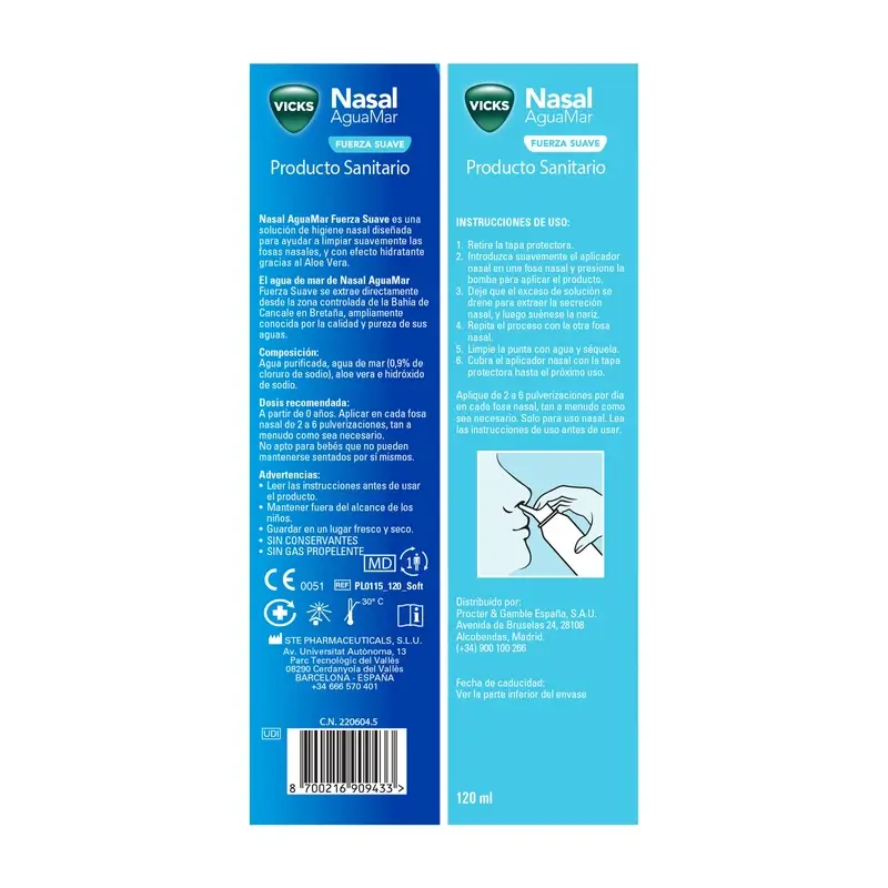 Vicks Nasal Nasal Squirt Mild Strength , 120 ml - Image 3