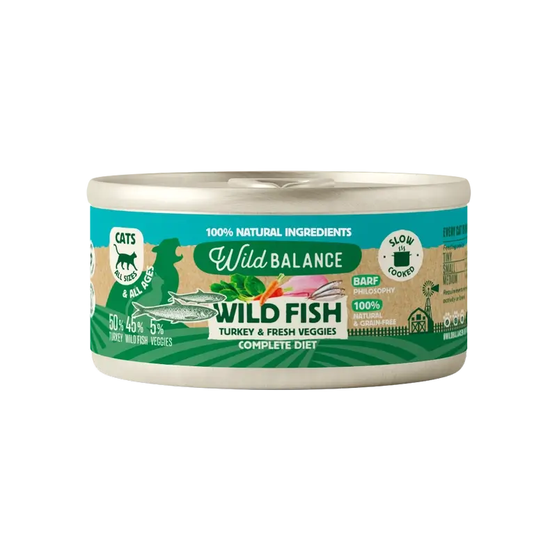 Wild Balance Philosophy Fish Barf For Cats Can, 120 grams
