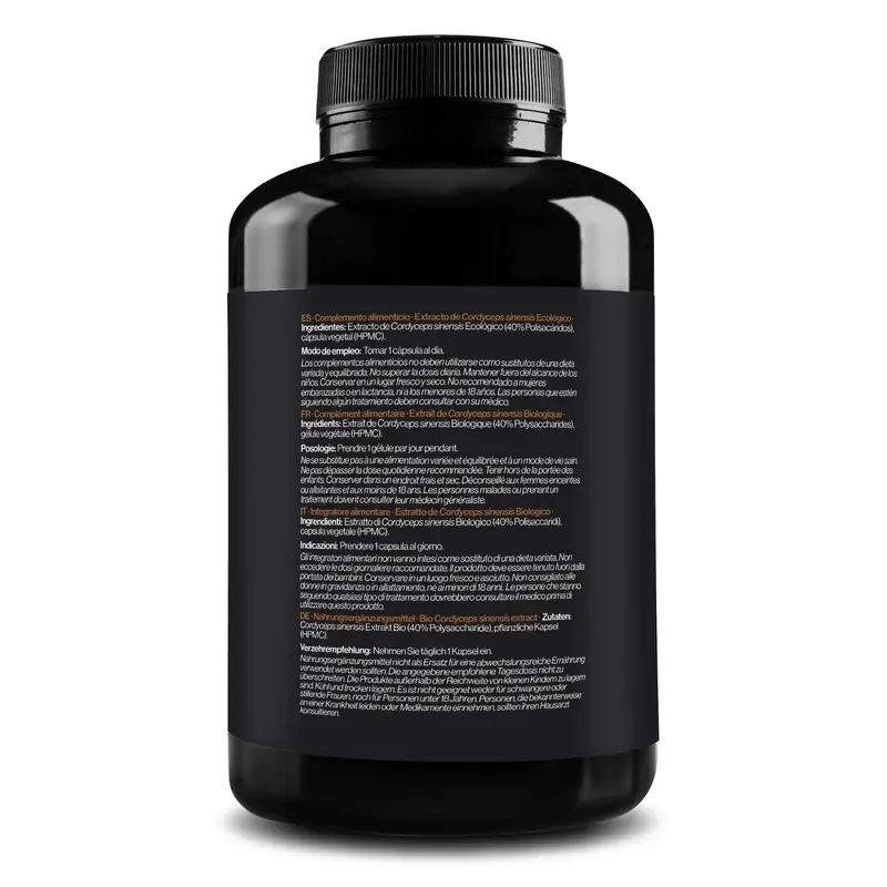 Zenement Cordyceps Sinensis Organic, 180 vegan capsules - Image 3
