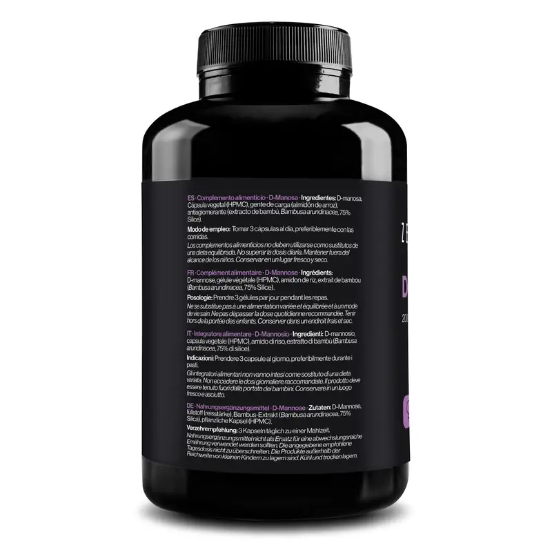 Zenement D-Mannose, 180 vegan capsules - Image 3