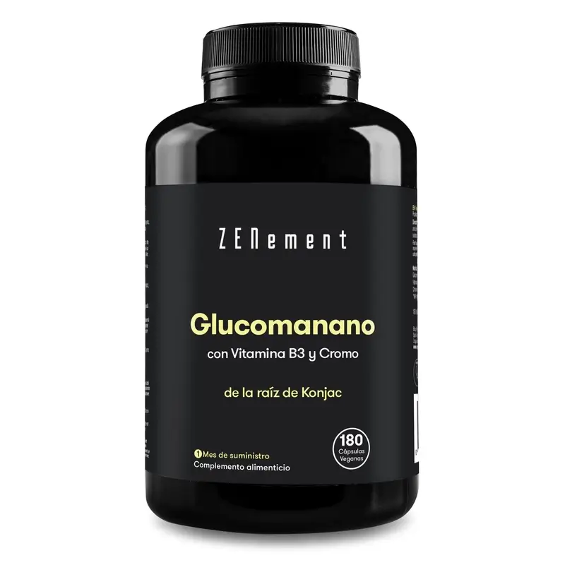 Zenement Glucomannan Natural Satiety, 180 vegan capsules - Image 2