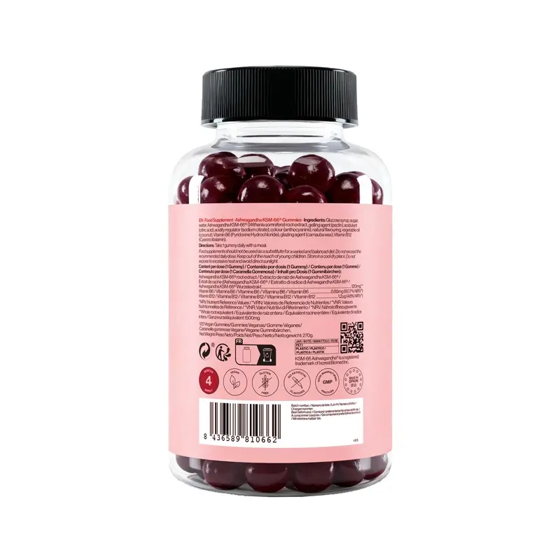 Zenement Gummies De Ashwagandha Ksm-66, 120 vegan gummies - Image 2