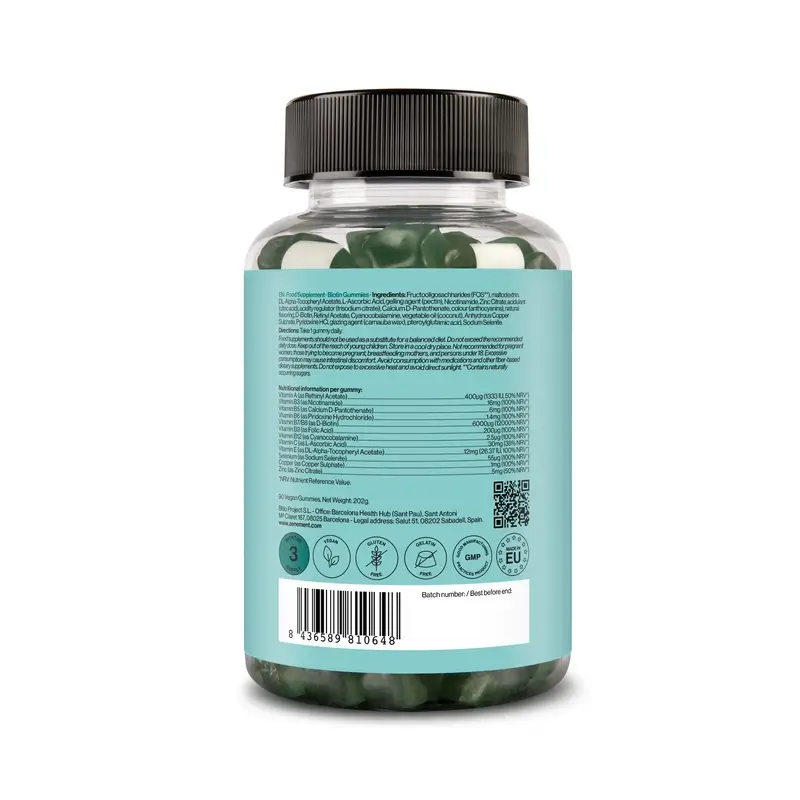 Zenement Biotin Gummies, 90 vegan gummies - Image 2
