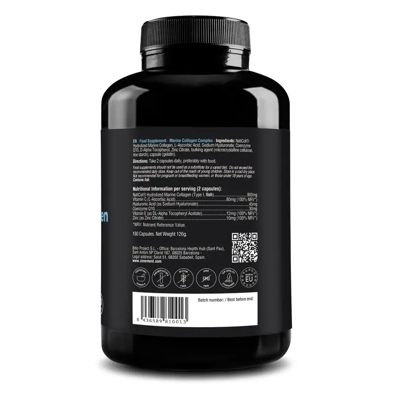 Zenement Marine Collagen Complex, 180 capsules - Image 2