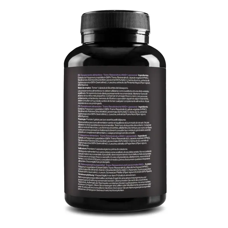 Zenement Trans-Resveratrol AND Nad+ Liposomal, 90 vegan capsules - Image 3