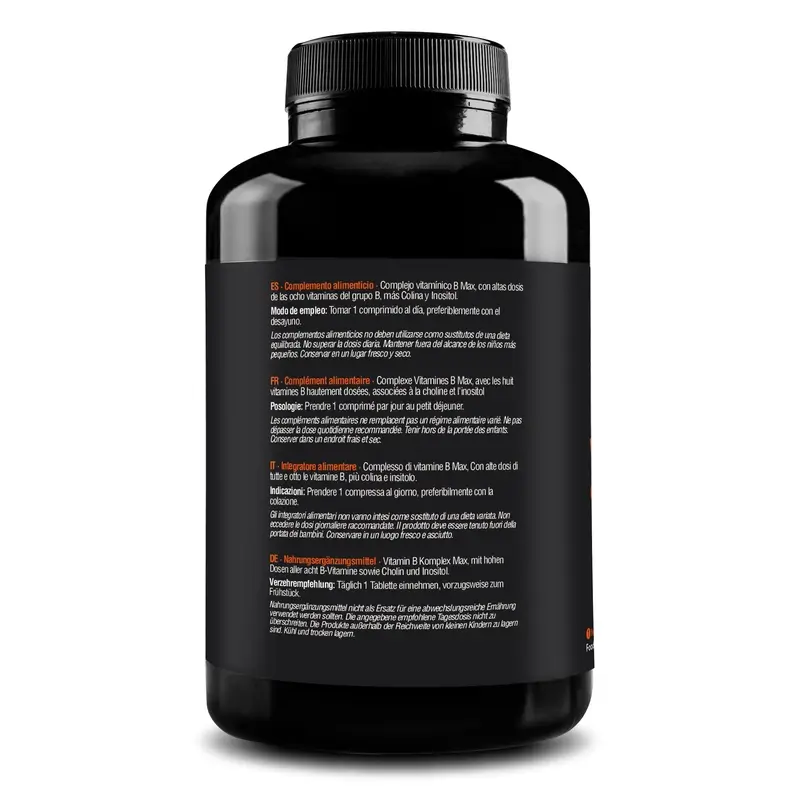Zenement Vitamin B Max Complex, 365 vegan tablets - Image 3